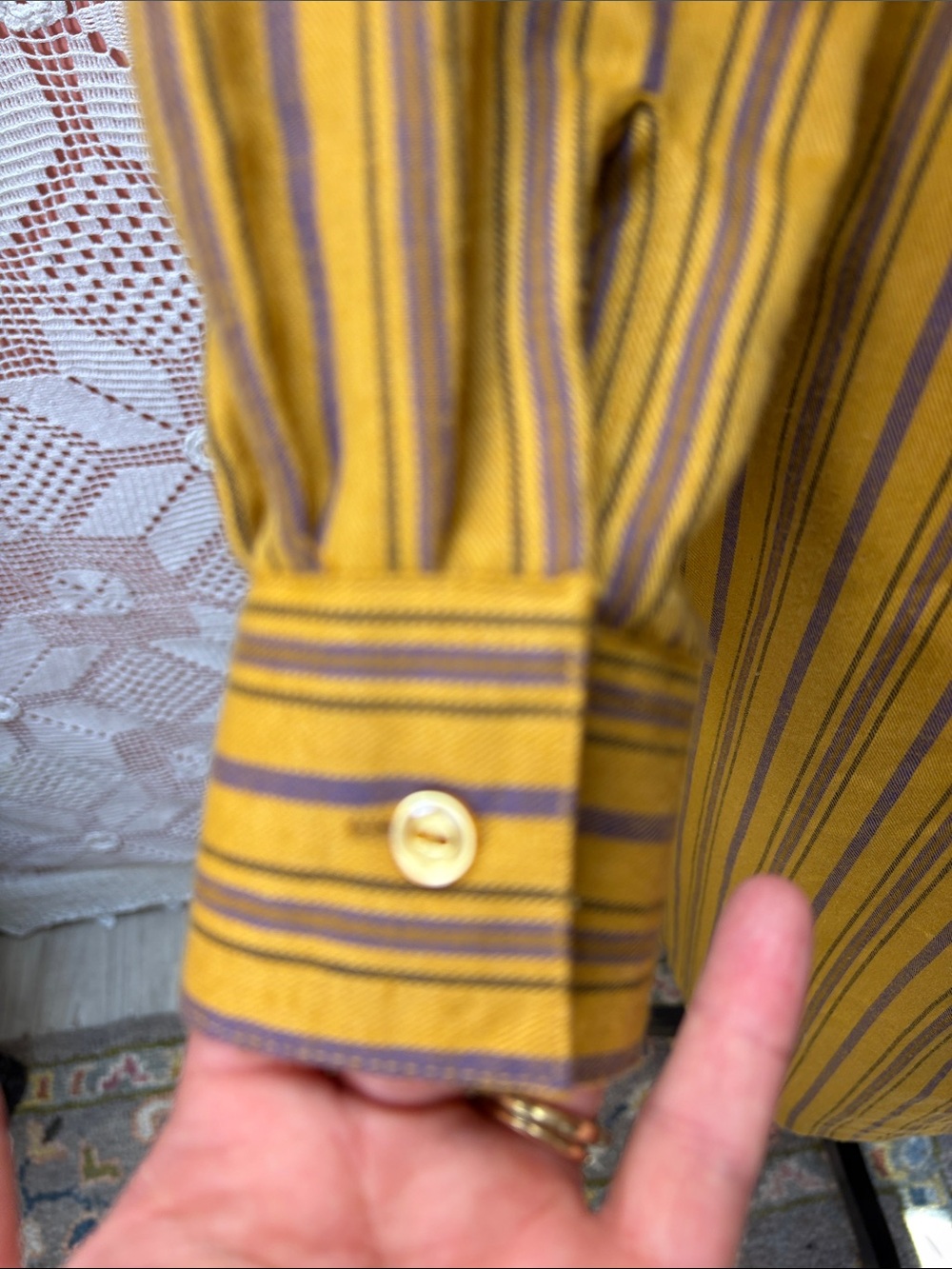 Vintage 1970s Above Cherish Striped Midi Dress – Petite - Picture 8 of 9